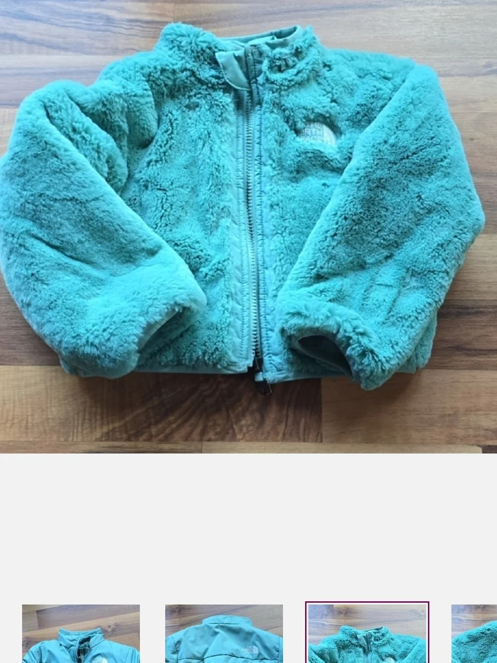 The North Face Kids Teal Blue Puffer Jacket